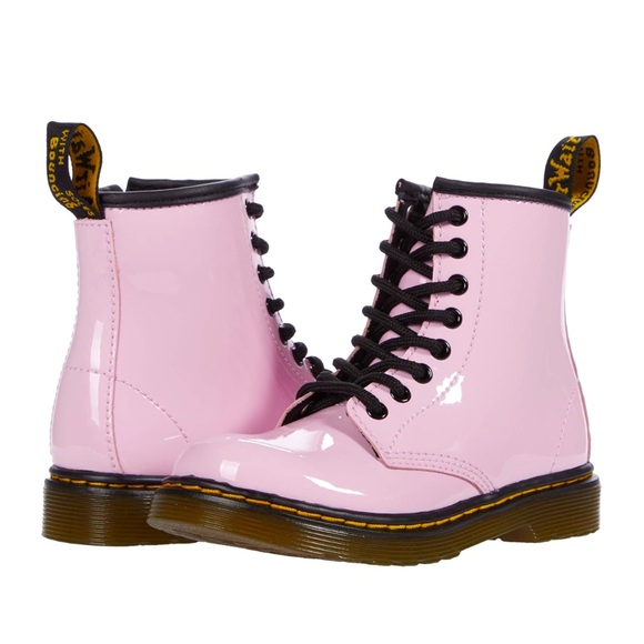 Dr. Martens Pink Patent Leather Boots size 3 - Picture 1 of 6